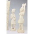 sculpturi tribale africane, fildes de elefant. Nigeria